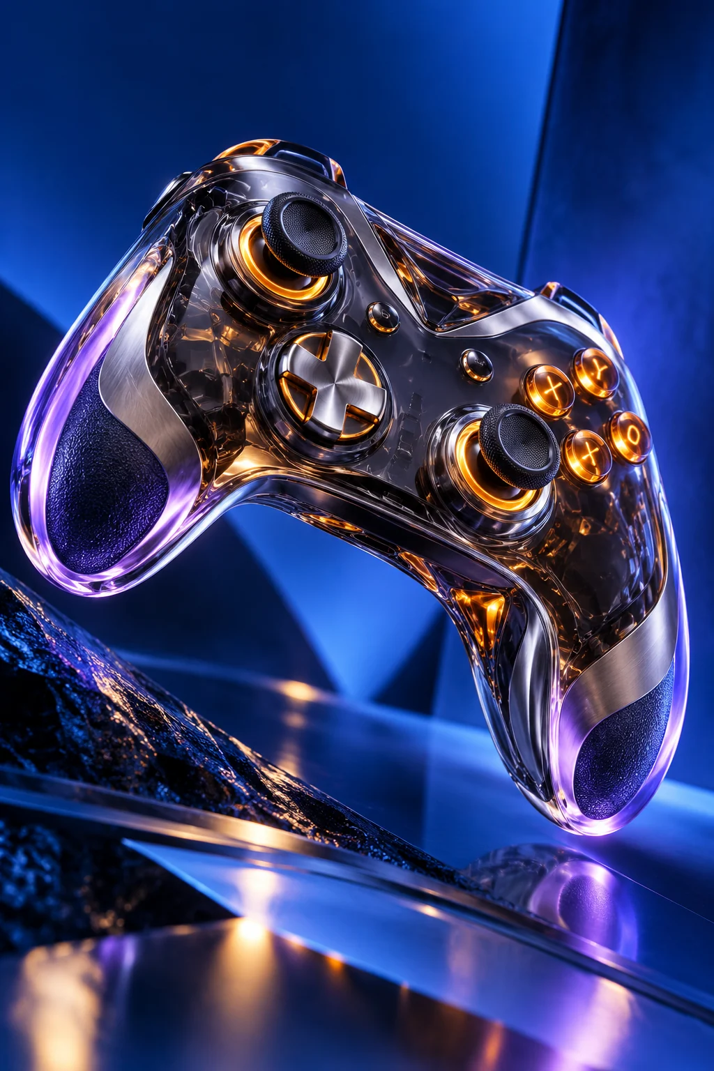 Interaktives Game-Konzept mit einem futuristischen Controller